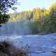 River heading into Superior at Porcupine Mountains State Park, Michigan