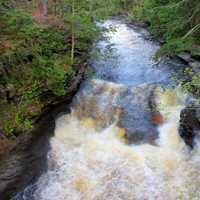 Rushing Water at Porcupine Mountains State Park, Michigan