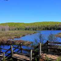 View from the steps at Porcupine Mountains State Park, Michigan