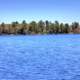 Across the lake shoreline at Twin Lakes State Park, Michigan