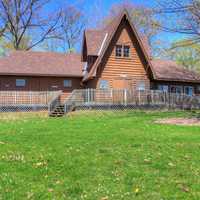 Picnic Shelter at the park at Twin Lakes State Park, Michigan