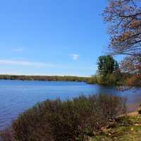 Shoreline of the Lake at Twin Lakes State Park, Michigan