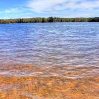 The waters of the lake at Twin Lakes State Park, Michigan