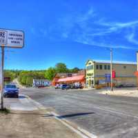 Downtown Grand Marais in the Upper Peninsula, Michigan