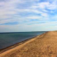 Superior Coastline and sky in the Upper Peninsula, Michigan