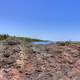 Lake Superior beyond rock outcropping in the Upper Peninsula, Michigan