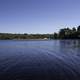 Landscape and water across lake Michigamme at Van Riper State Park, Michigan