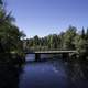 Peshekee River with a bridge at Van Riper State Park, Michigan