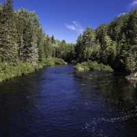 Scenic Riverway landscape at the Peshekee River, Van Riper State Park, Michigan