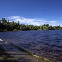 Waves, water, and landscape at Van Riper State Park, Michigan