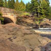 Flowing into Superior at Cascade River State Park, Minnesota