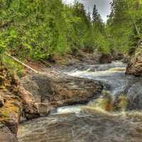 Rocks and Rapids at Cascade River State Park, Minnesota