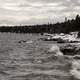 Waves in the winter on the Lake Superior Landscape at Cascade River State Park, Minnesota