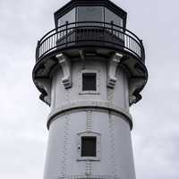 Closeup of the lighthouse in Duluth, Minnesota