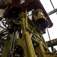 Engine of a large ship in Duluth, Minnesota