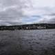 Stormy skies and shoreline in Duluth, Minnesota