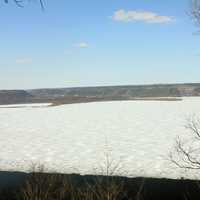 Looking across the river at Frontenac State Park, Minnesota