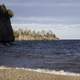 Coastline of Lake Superior landscape at Gooseberry Falls State Park, Minnesota