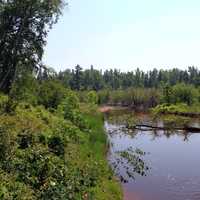 River behind the falls at Gooseberry Falls State Park, Minnesota