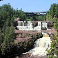 The full falls at Gooseberry Falls State Park, Minnesota