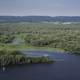 Inlet of the Mississippi River and Landscape at Great River Bluffs State Park