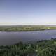 Peaceful and scenic overlook of the Mississippi River Landscape
