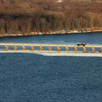 The Lock and Dam at John A. Latsch State Park, Minnesota