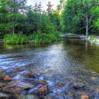 Leaving the rapids at lake Itasca state park, Minnesota