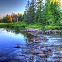 Full view of the source at lake Itasca state park, Minnesota