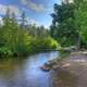 Start of the mighty river at lake Itasca state park, Minnesota