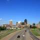 Highway into the city at St. Paul, Minnesota