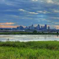Skyline across the River in St. Paul, Minnesota