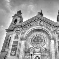 Black and White Cathedral Shot at St. Paul, Minnesota