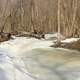 Frozen Water landscape at Minnesota Valley State Park, Minnesota