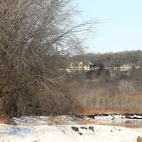 Winter Landscape View at Minnesota Valley State Park, Minnesota