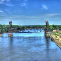 Bridge on the River in Minnesota