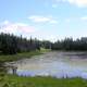 Long view of Lake at Voyaguers National Park, Minnesota