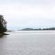 Looking at a rainy day Kabetogama at Voyaguers National Park, Minnesota