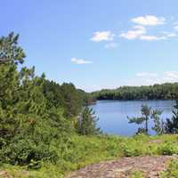 Overlook of Cruiser Lake at Voyaguers National Park, Minnesota