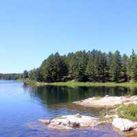 Shoreline of Cruiser Lake at Voayguers National Park, Minnesota