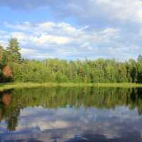 Shoreline view of the bay at Voyaguers National Park, Minnesota