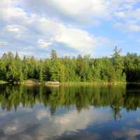 Side view of the lake at Voyaguers National Park, Minnesota