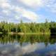 Side view of the lake at Voyaguers National Park, Minnesota