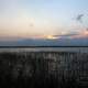 Sunset behind clouds on Lake Kabetogama in Voyaguers National Park, Minnesota