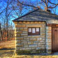 Bathroom building at Babbler State Park, Missouri