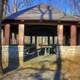 Picnic place at Babbler State Park, Missouri