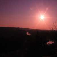 Artistic Sunset at Castlewood State Park, Missouri