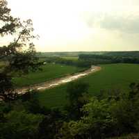 Late Afternoon from bluff at Cuivre River State Park, Missouri