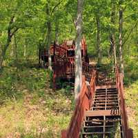 Walkway up at Cuivre River State Park, Missouri