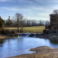 Creek Around the Mill and Landscape at Dillard's Mill, Missouri